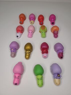 Flipazoo Flip A Zoo Mini Animal Figures Lot of 15 Gold Dragon Pink Cat